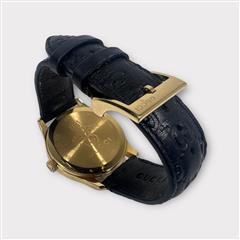 GUCCI Men's 38mm Leather Bee Logo Wristwatch